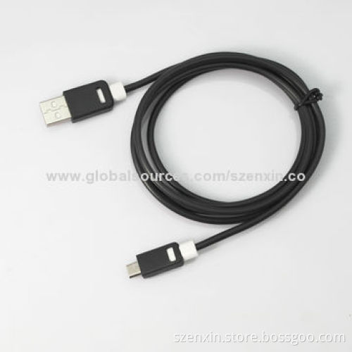 Micro USB New Design Cable with 10 Colors Available for Cellphone and Smartphones, 1.5m Length